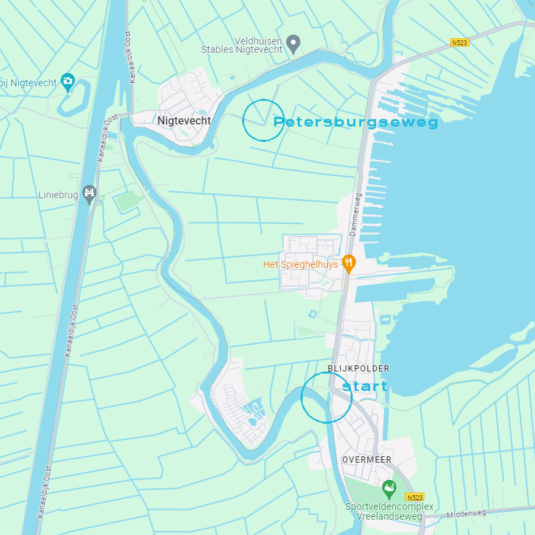 Kaart van Nieuwersluis naar Loenen