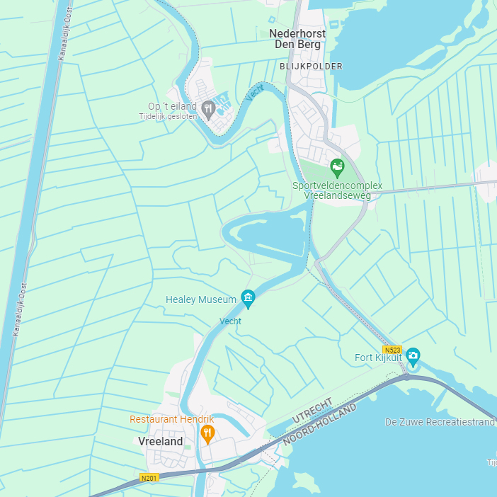 Kaart van Nieuwersluis naar Loenen
